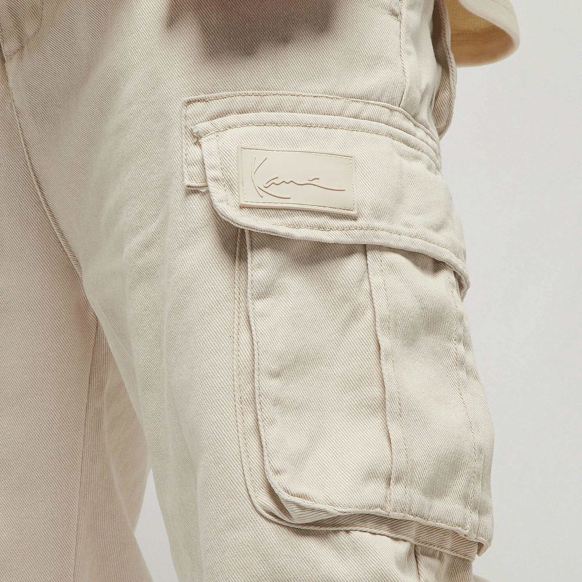 Nohavice Karl Kani KK OG Washed Cargo Pants sand oieskové