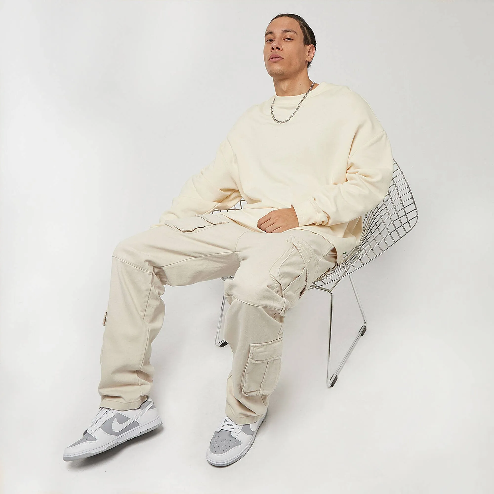 Nohavice Karl Kani KK OG Washed Cargo Pants sand oieskové