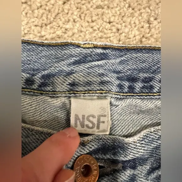 NSF Distressed Denim Jeans Sz 30