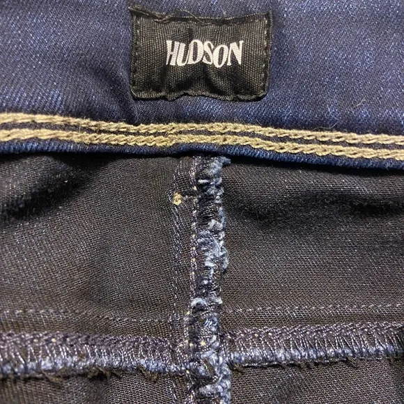 NWOT $205 Hudson Collin Midrise skinny supermodel dark wash jeans size 24