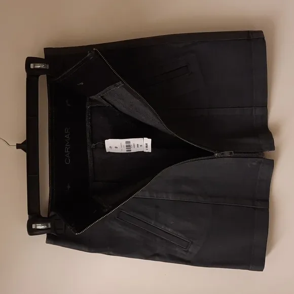 NWT, Carmar for LF Anne Gray Wax Coated Denim Skirt