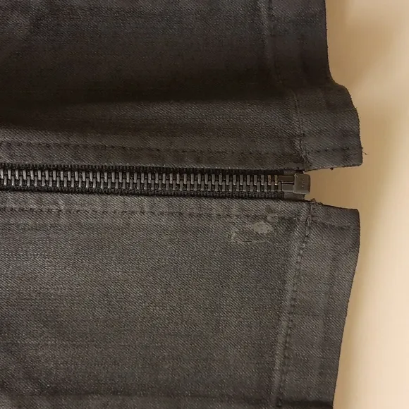 NWT, Carmar for LF Anne Gray Wax Coated Denim Skirt