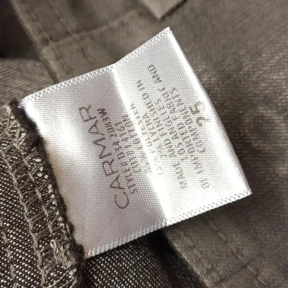 NWT, Carmar for LF Anne Gray Wax Coated Denim Skirt