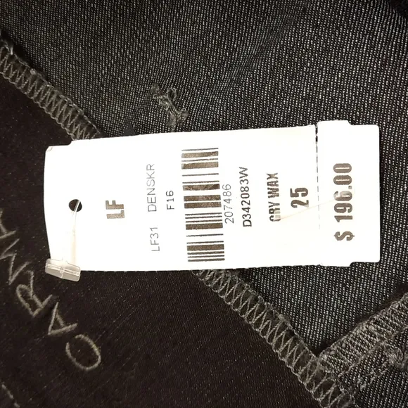 NWT, Carmar for LF Anne Gray Wax Coated Denim Skirt