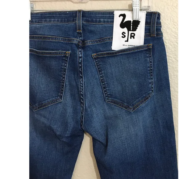 NWT Free People x Sandrine Rose Zipper Ankle Skinny Jeans Size 29