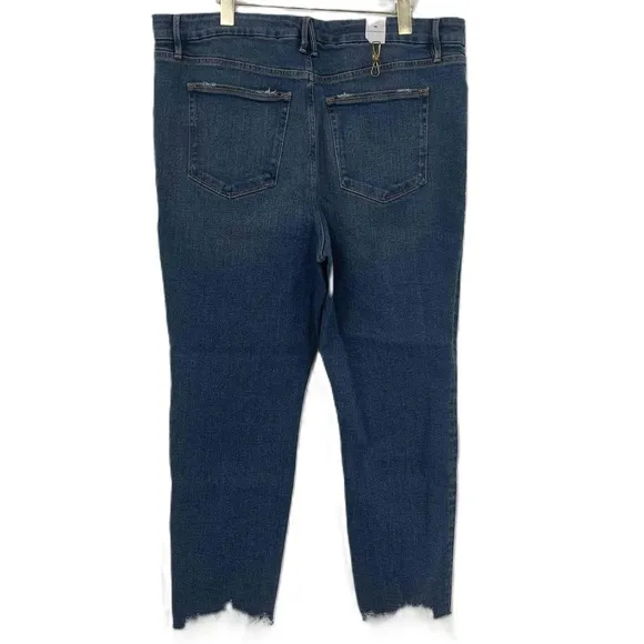 NWT Good American | Good Legs Cigarette Jean GLSPL67T-B842 |Blue 842 | Sz 16