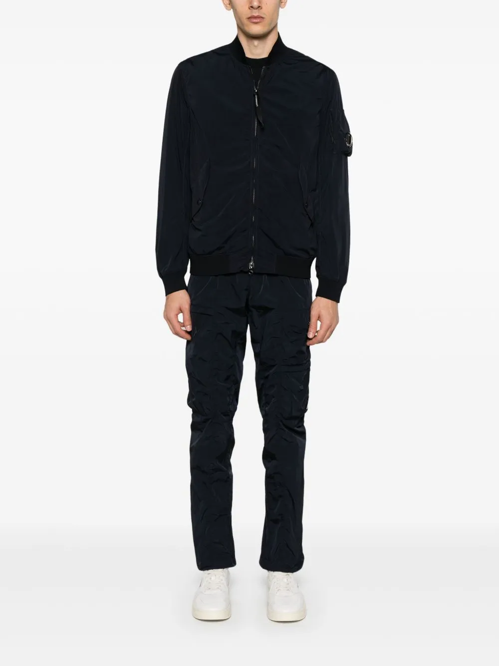 Nylon bomber jacket