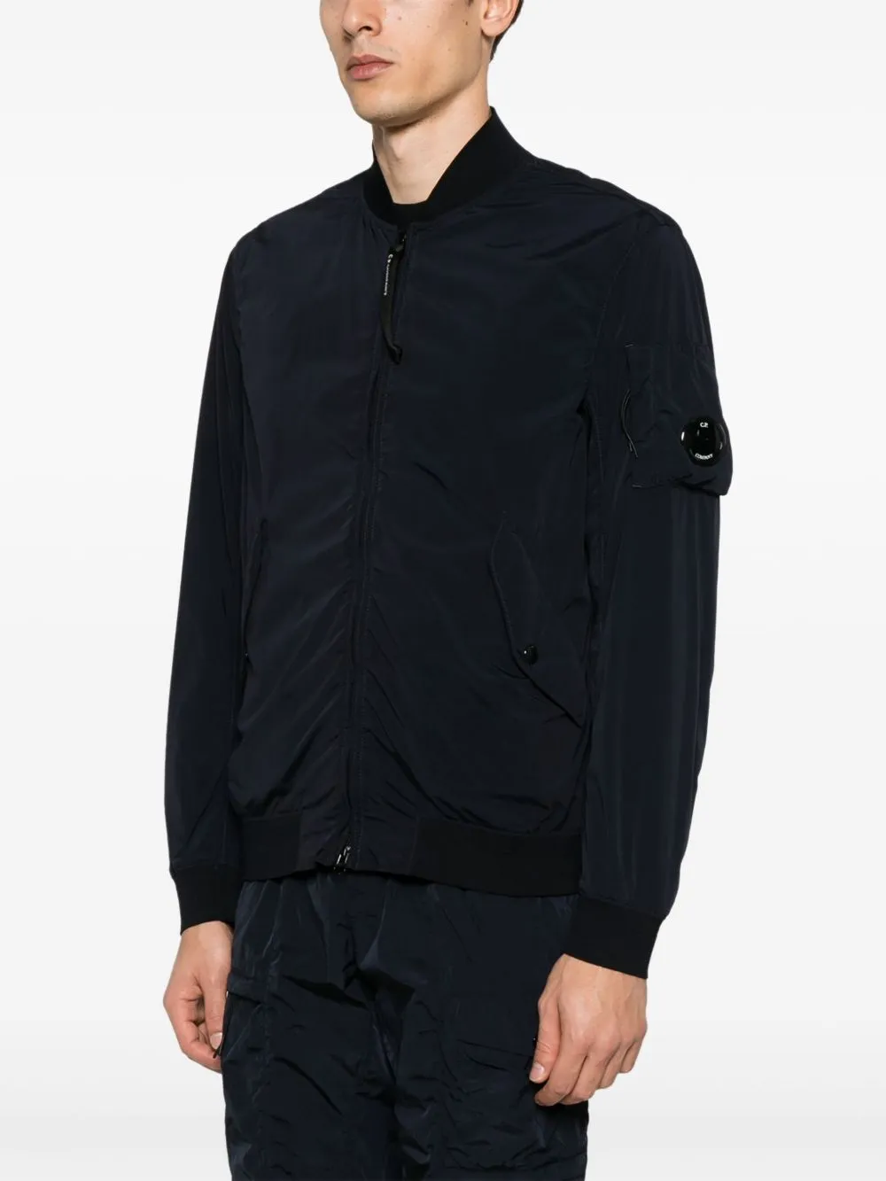 Nylon bomber jacket