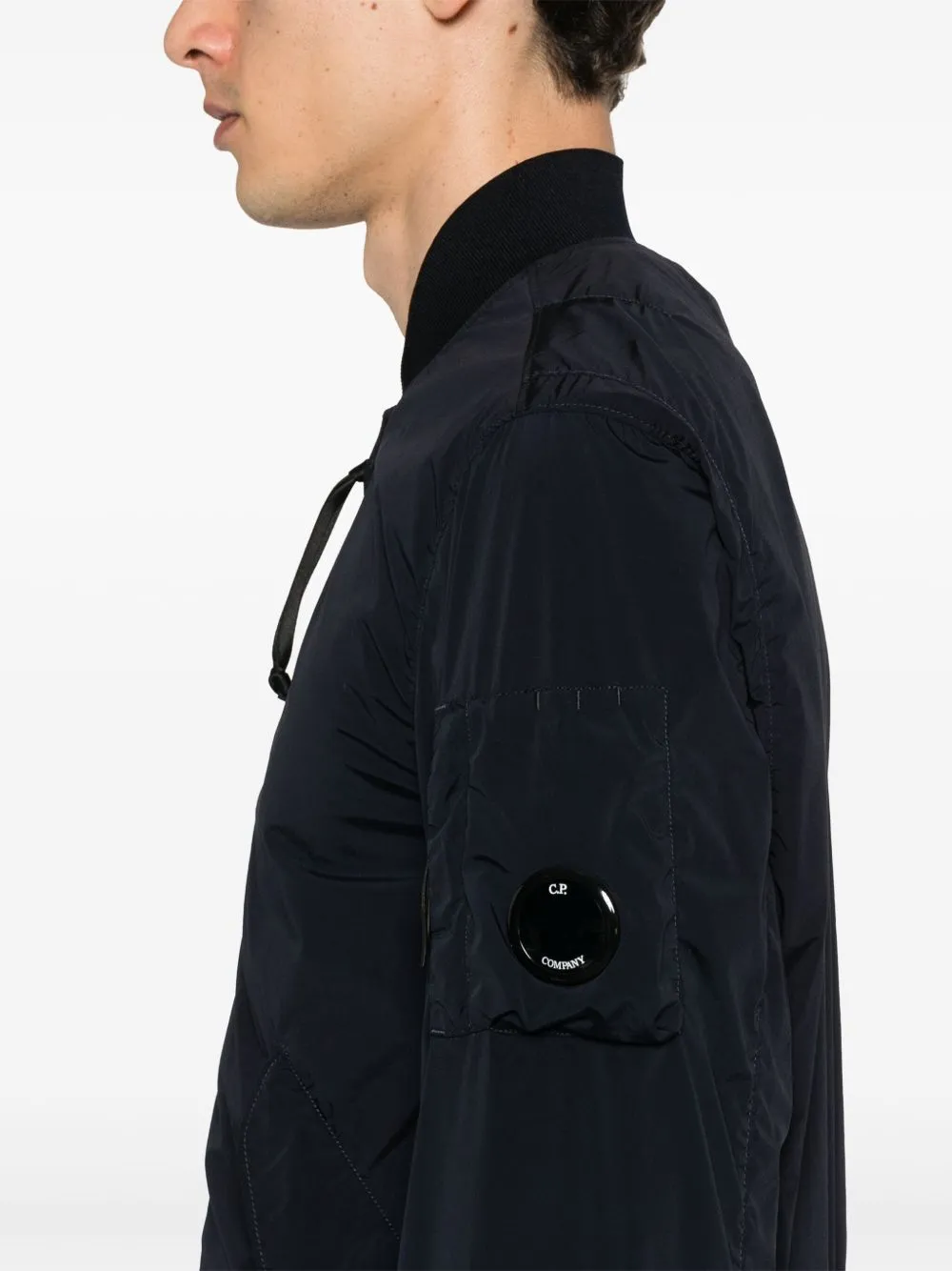 Nylon bomber jacket