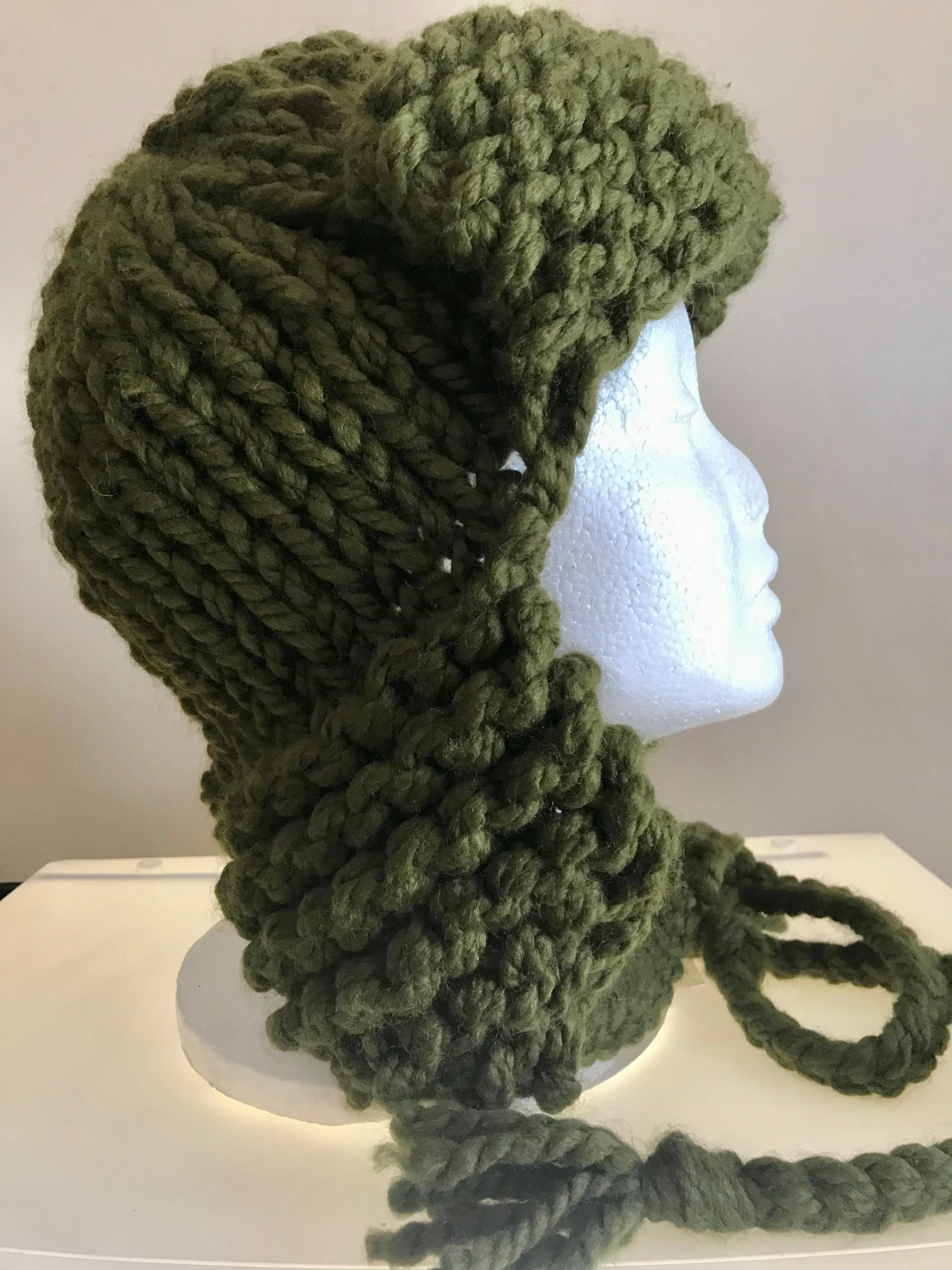 Olive Bomber Beanie
