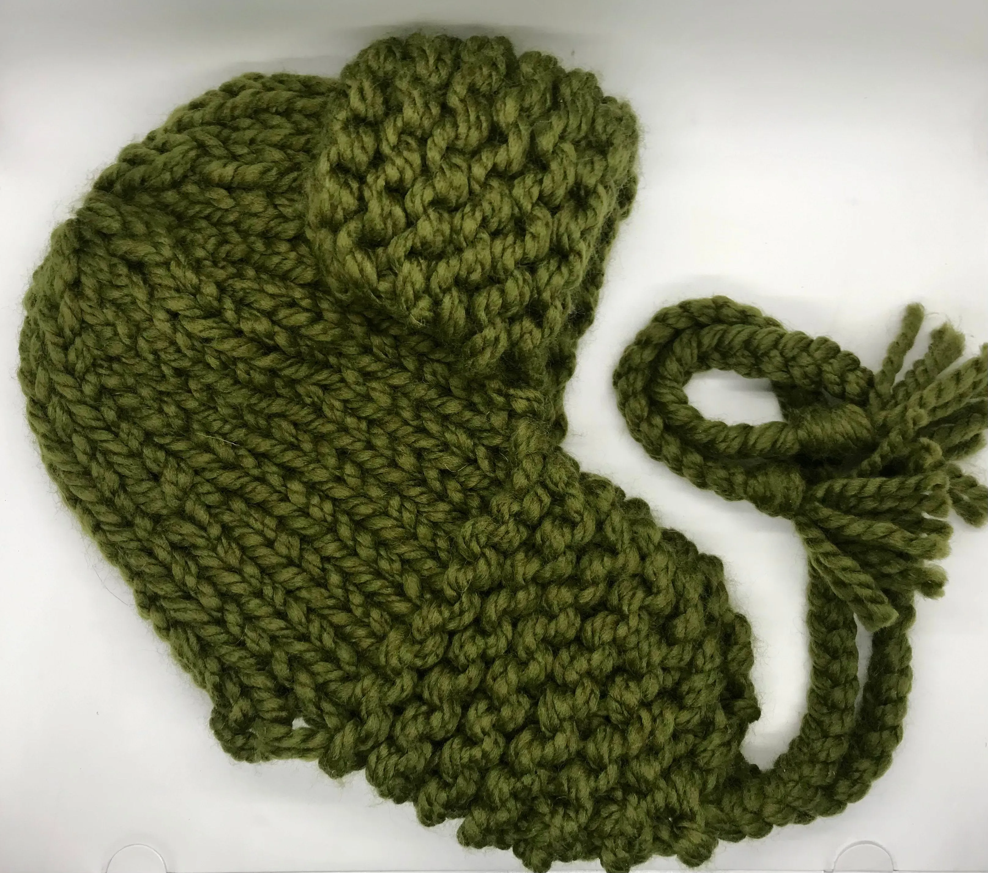 Olive Bomber Beanie