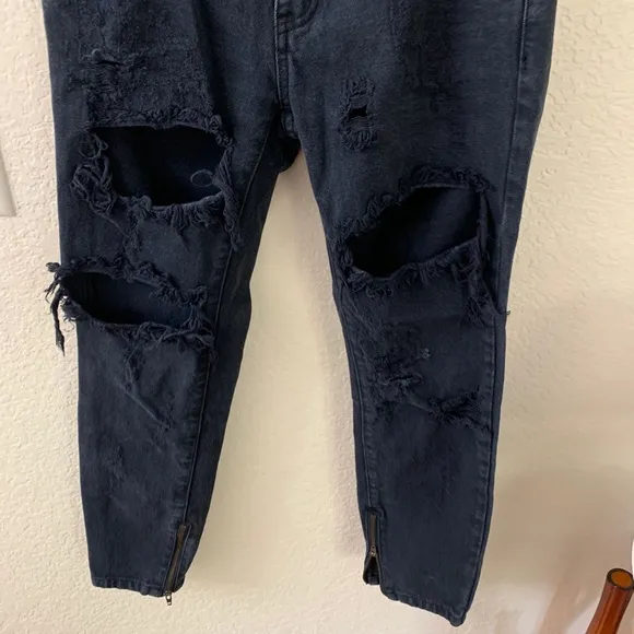 One Teaspoon Trashed Freebirds Distressed Jeans