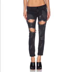 One Teaspoon Trashed Freebirds Distressed Jeans