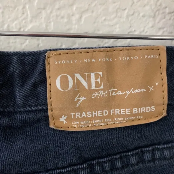 One Teaspoon Trashed Freebirds Distressed Jeans