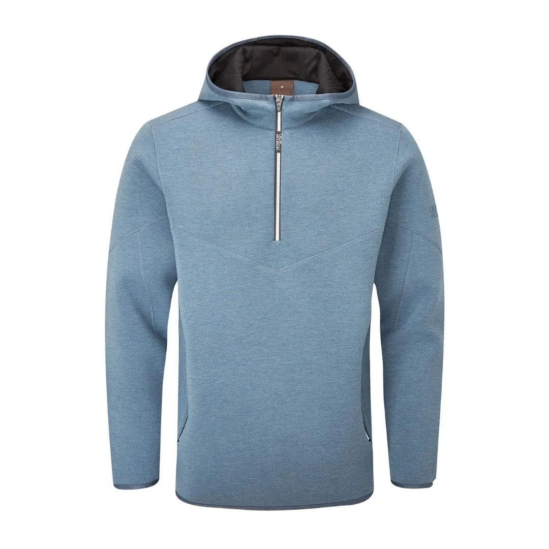 Oscar Jacobson Dayne Zip-Neck Golf Hoodie