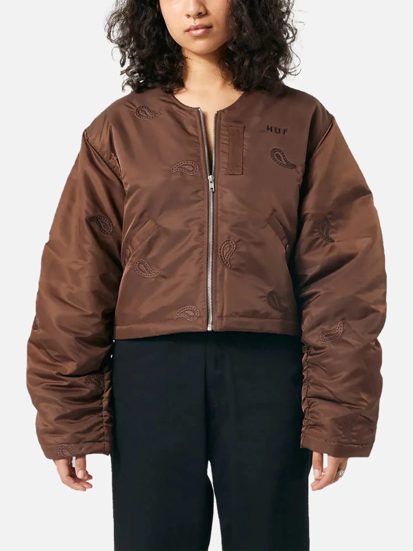 Paisley Satin Bomber