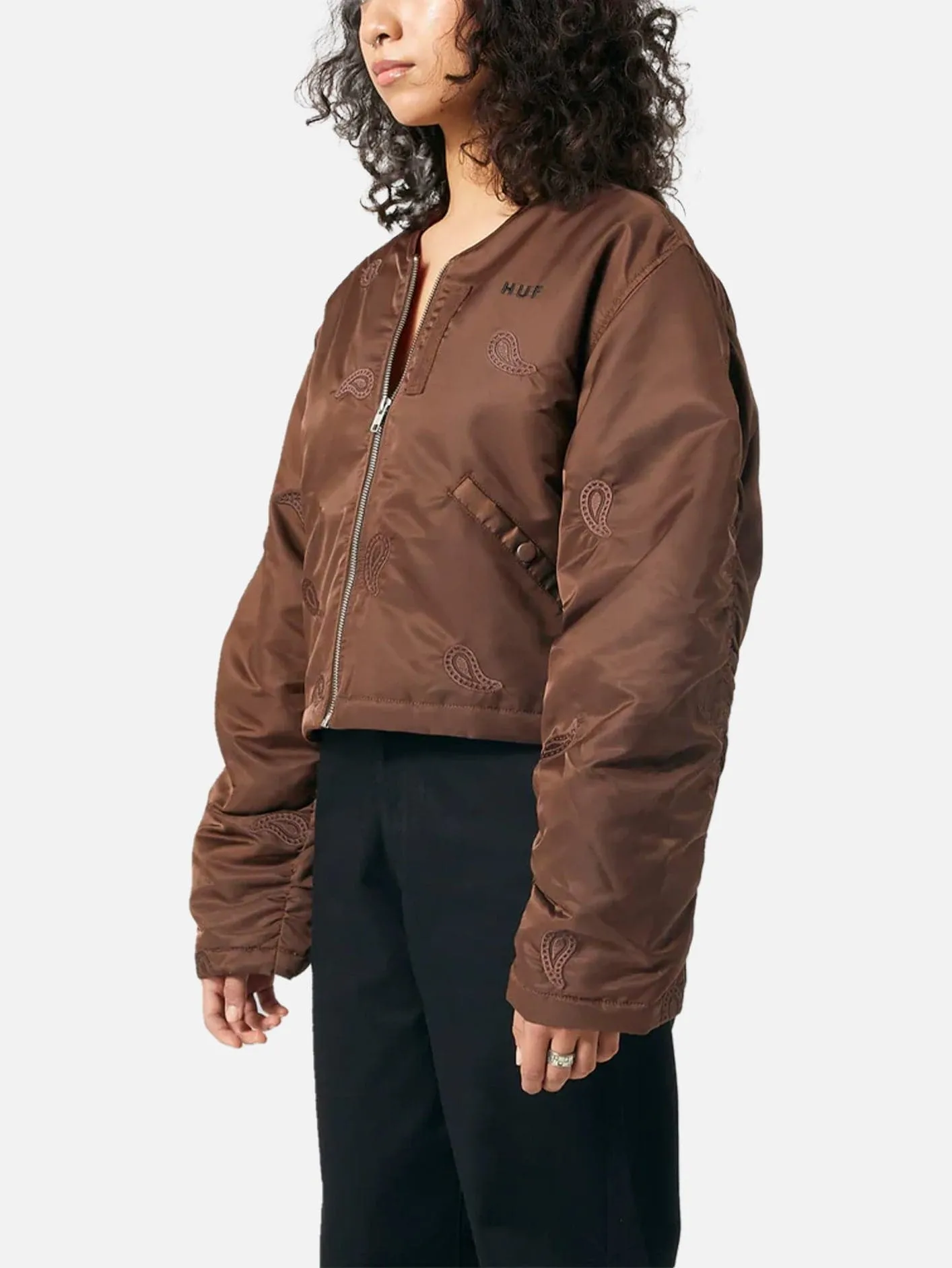 Paisley Satin Bomber