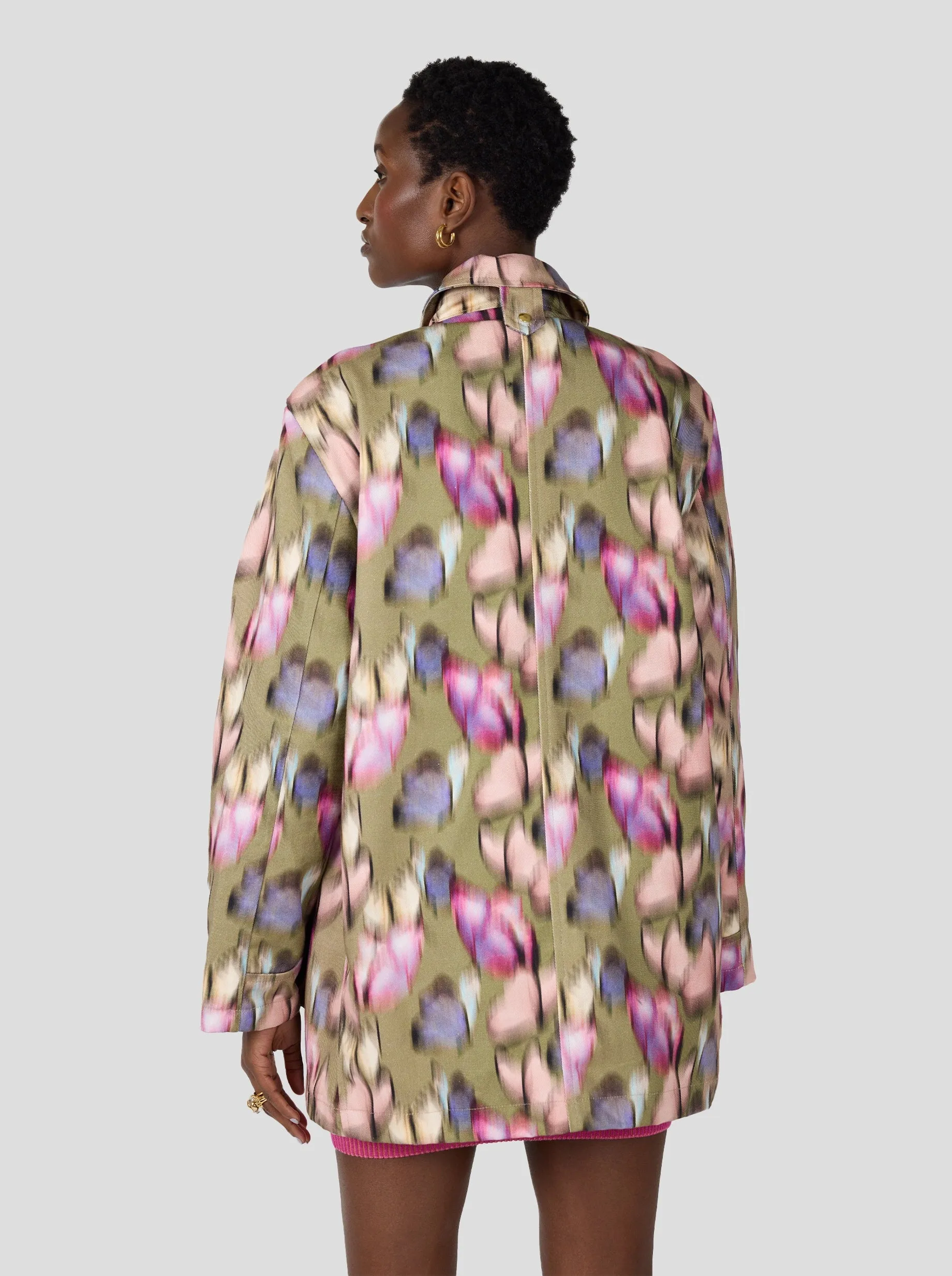 Paje Jacket in L'Envoleé Print on Denim