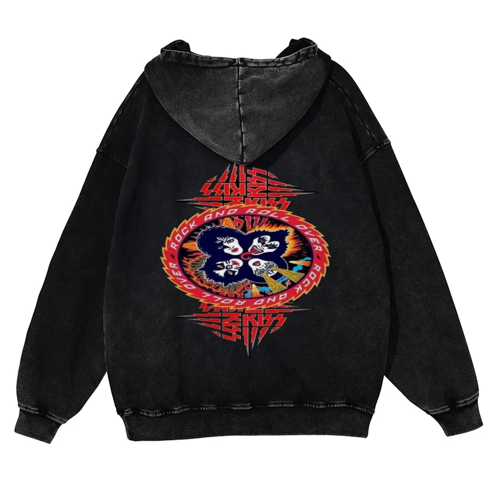 Parihar Men's Rock Band Pullover Hoodies