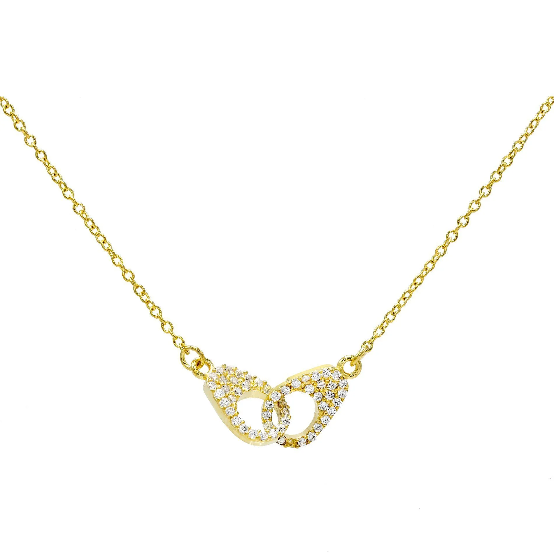Pavé Handcuff Necklace