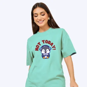 Peach Blossom Oversized Printed T-Shirt