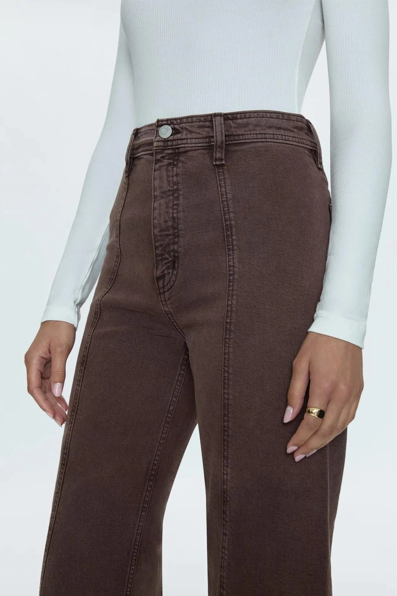 Penny Seamed High Rise Wide Leg