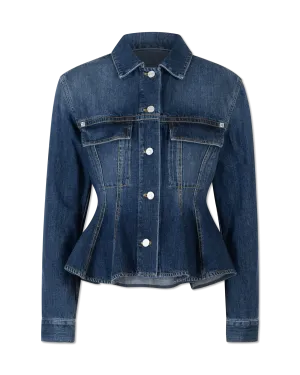 Peplum Denim Jacket