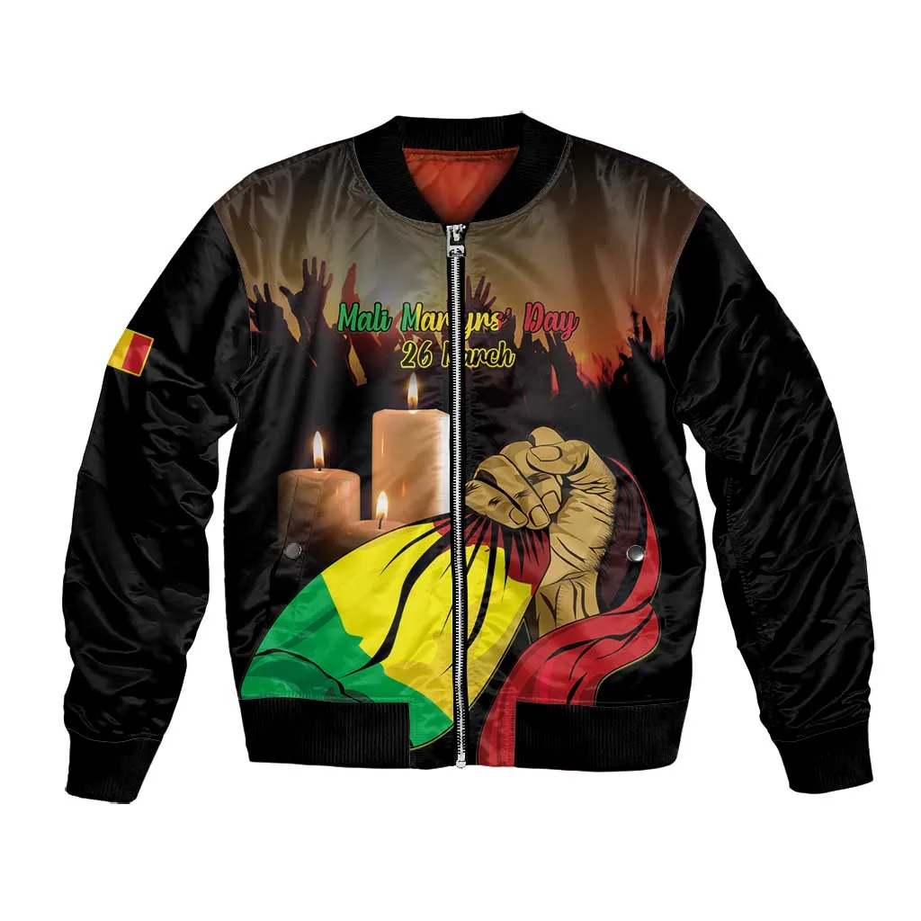 Personalised Proud Mali Martyrs Day In Memory Bomber Jacket LT15