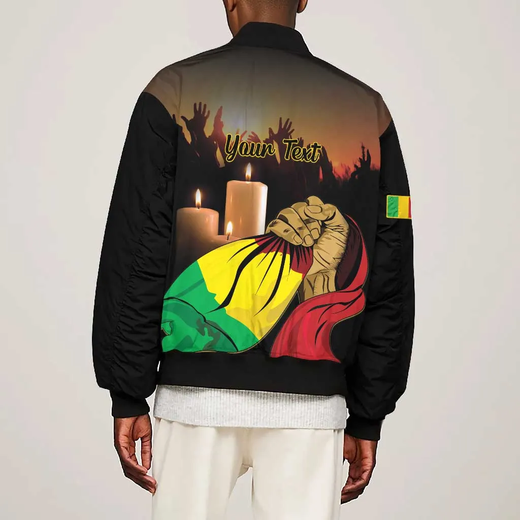 Personalised Proud Mali Martyrs Day In Memory Bomber Jacket LT15