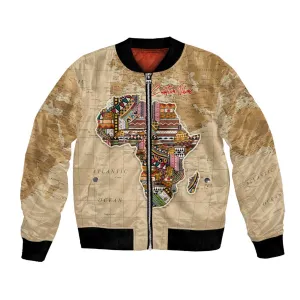 Personalized Africa On World Map Bomber Jacket DT02