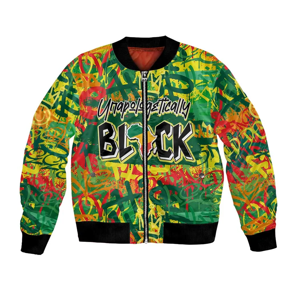 Personalized African Design Bomber Jacket - Unapologetically Black DT02