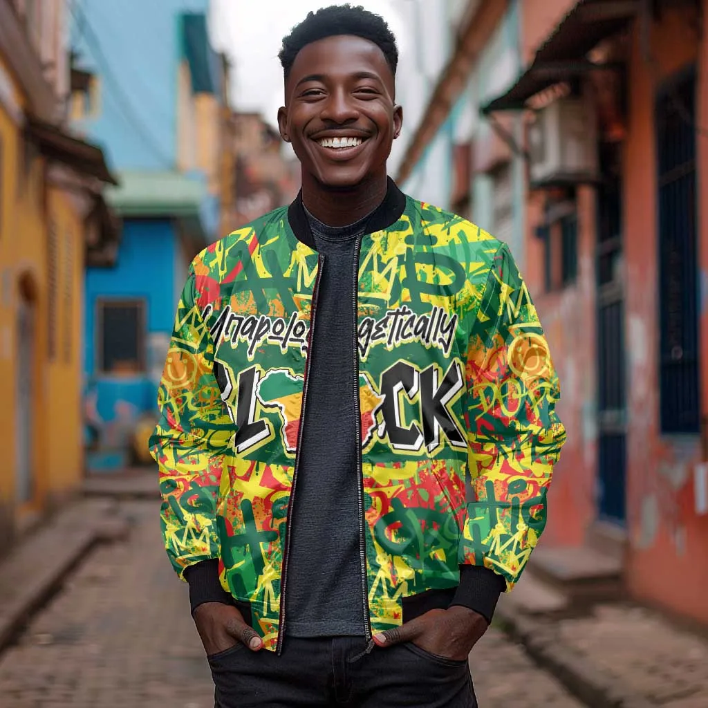 Personalized African Design Bomber Jacket - Unapologetically Black DT02