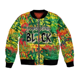 Personalized African Design Bomber Jacket - Unapologetically Black DT02