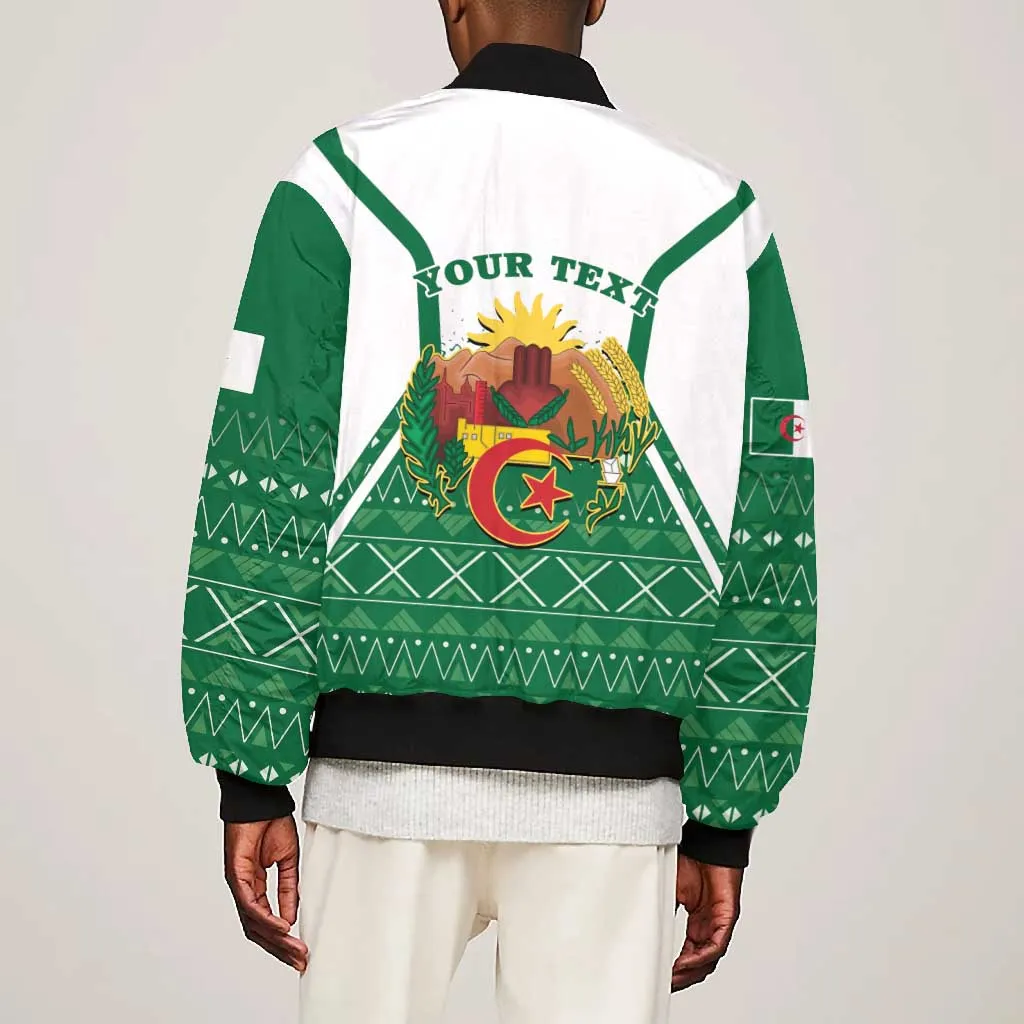 Personalized Afro Algeria Bomber Jacket Coat Of Arms African Pattern LT14
