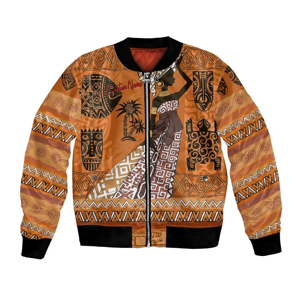 Personalized Beautiful Woman African Bomber Jacket DT02