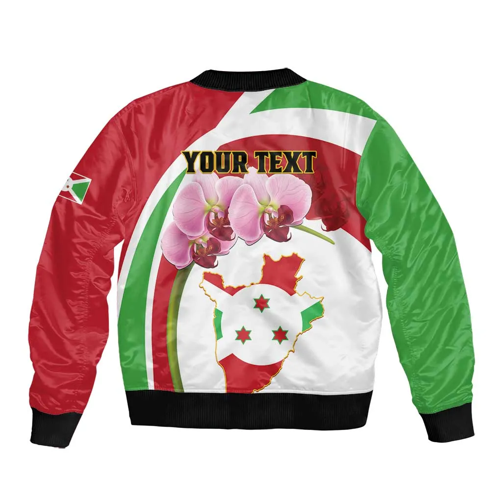 Personalized Burundi Independence Day Bomber Jacket Coat Of Arms Bujumbura Flower LT01