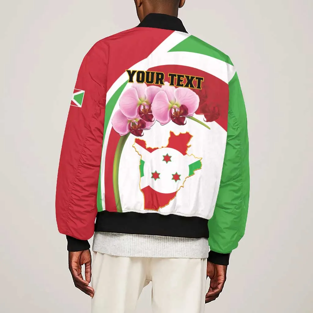 Personalized Burundi Independence Day Bomber Jacket Coat Of Arms Bujumbura Flower LT01