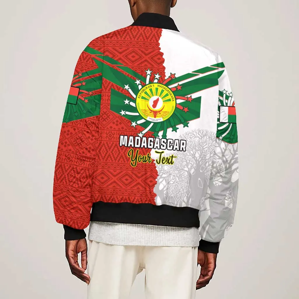 Personalized Madagascar Independence Day Bomber Jacket - 26 June, Baobab Mix African Pattern LT01