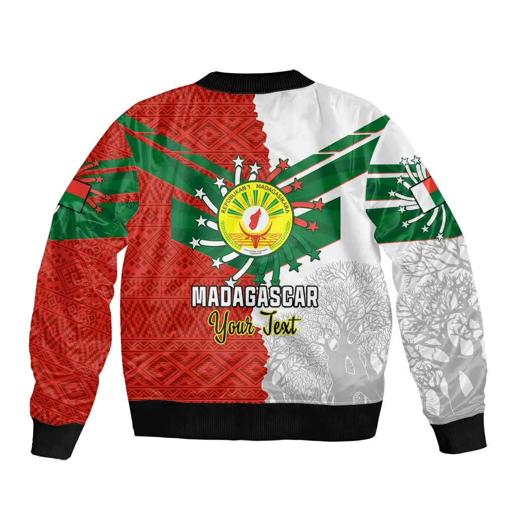 Personalized Madagascar Independence Day Bomber Jacket - 26 June, Baobab Mix African Pattern LT01