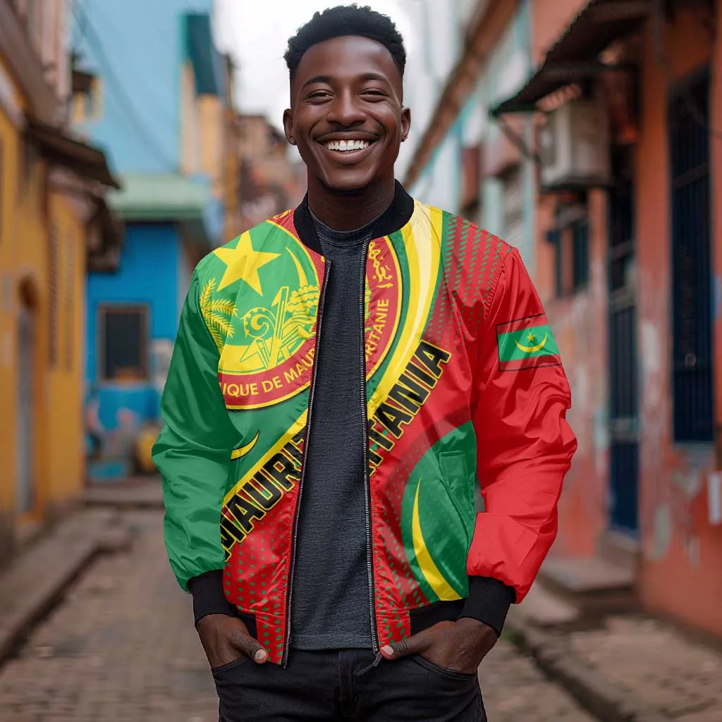 Personalized Mauritania Independence Day Bomber Jacket with Mauritanian Seal - Special Version LT01