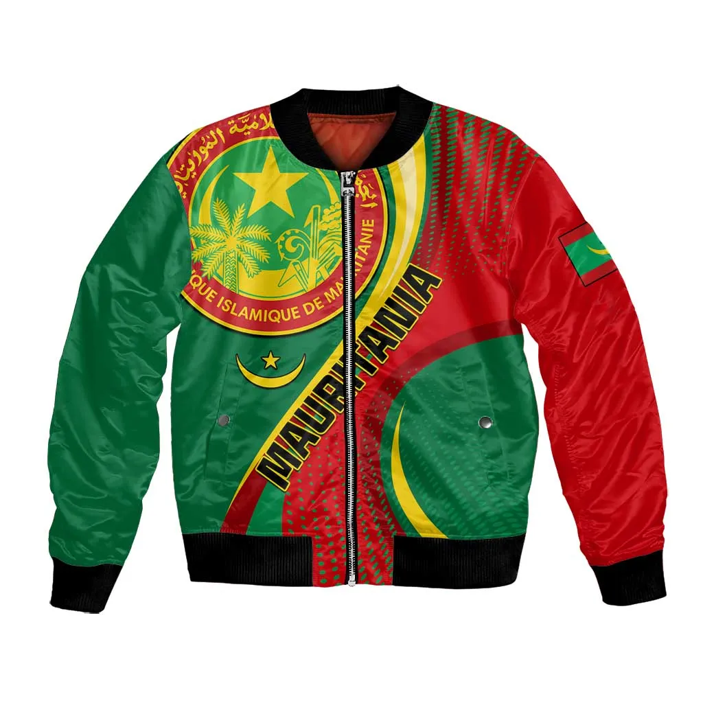 Personalized Mauritania Independence Day Bomber Jacket with Mauritanian Seal - Special Version LT01
