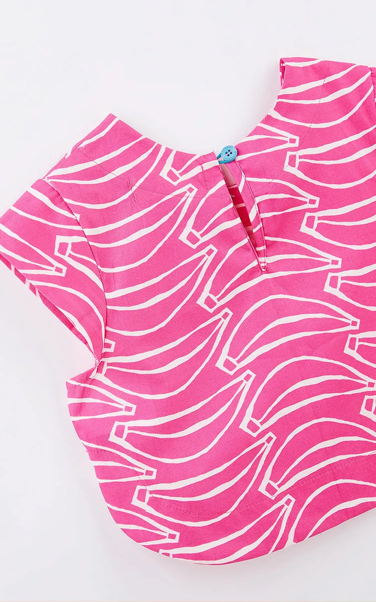 Pink Banana Top & Pants Set