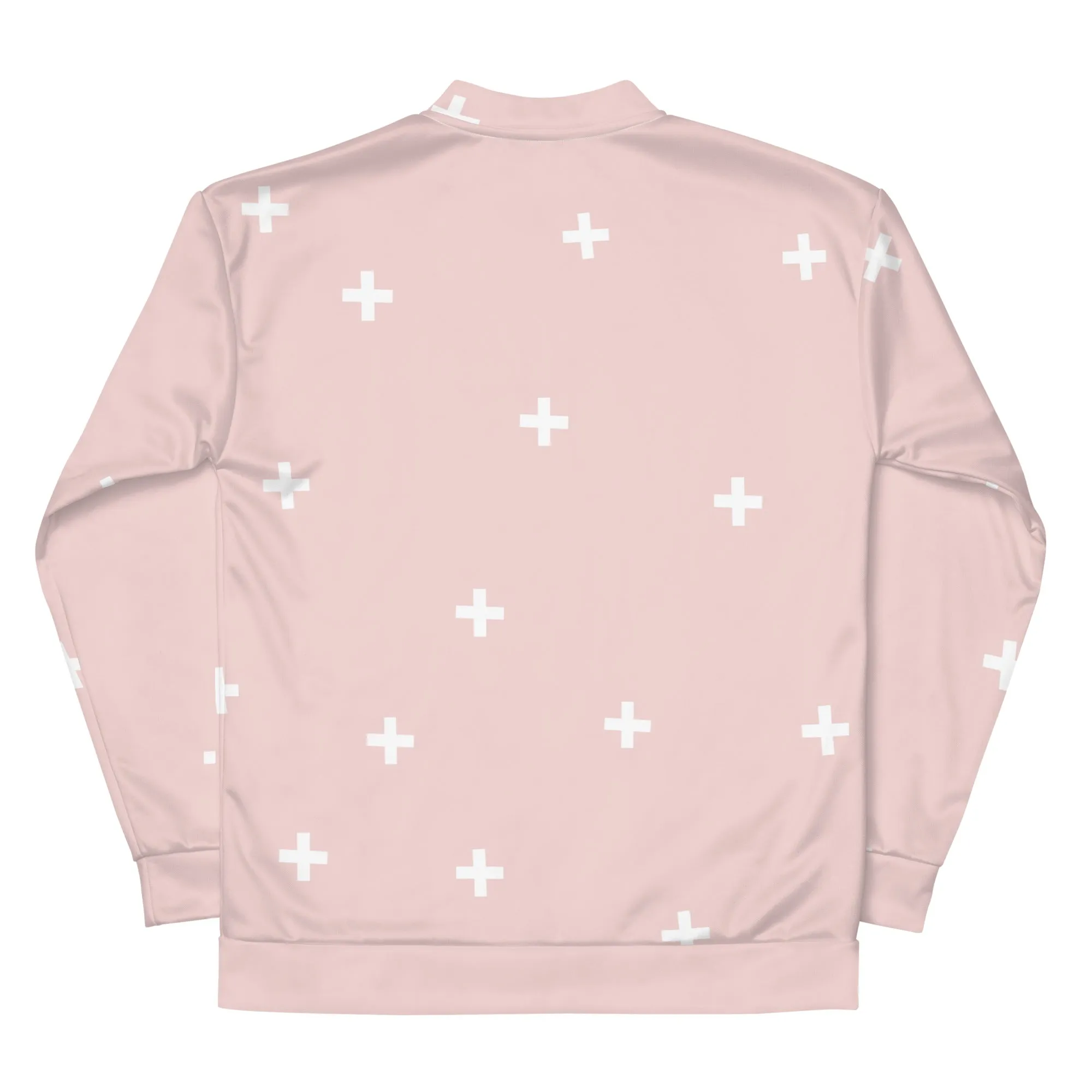 Pink Cross Pattern - Sustainably Made Jacket
