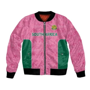 Pink South Africa Cricket Custom Bomber Jacket African King Proteas Be Way Pink LT9