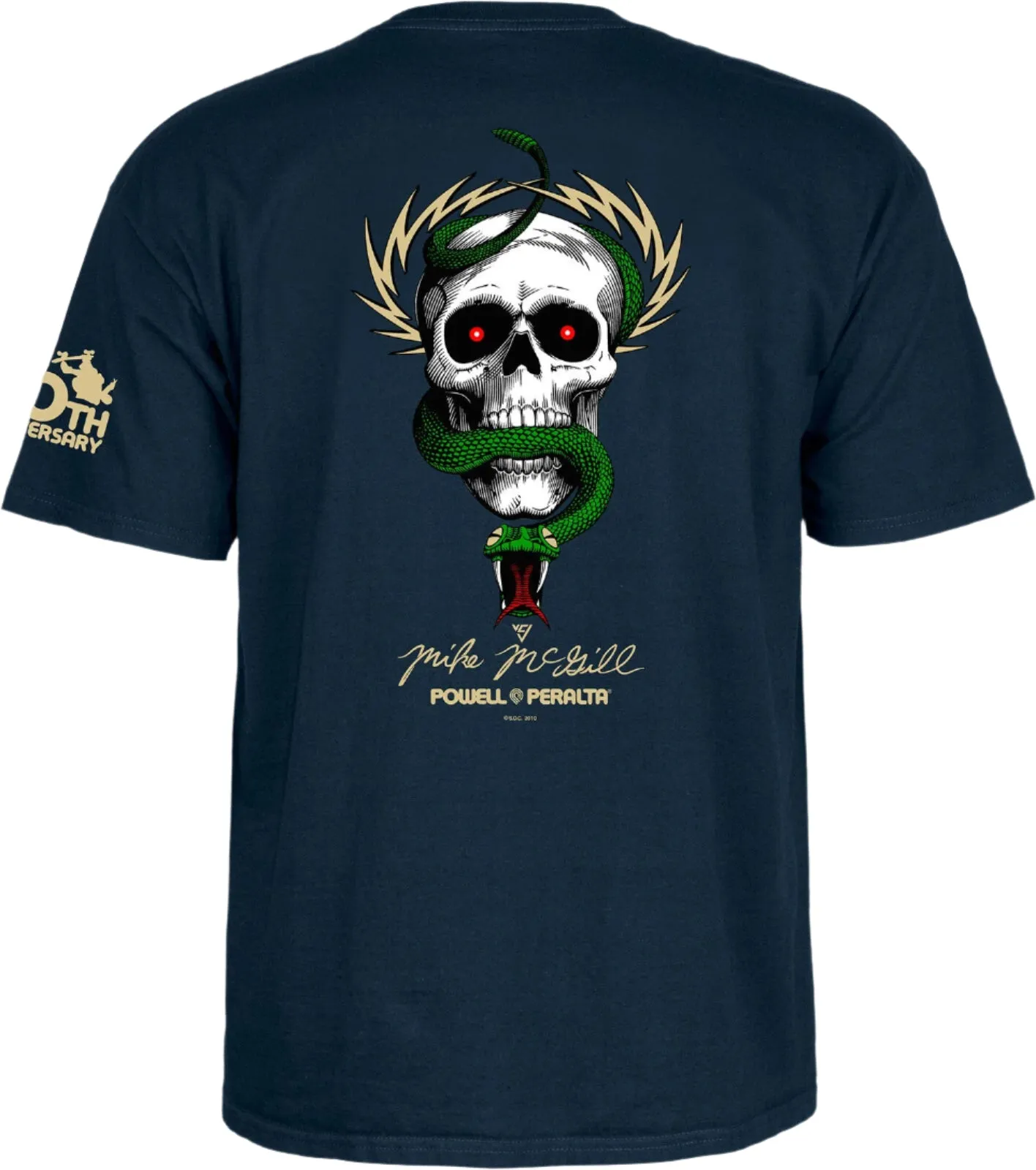 POWELL PERALTA McGill McTwist 40th Anniversary tee - Navy