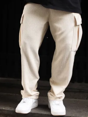 Powerlook Men Side Pocket Baggy Fit Cotton Track Pant