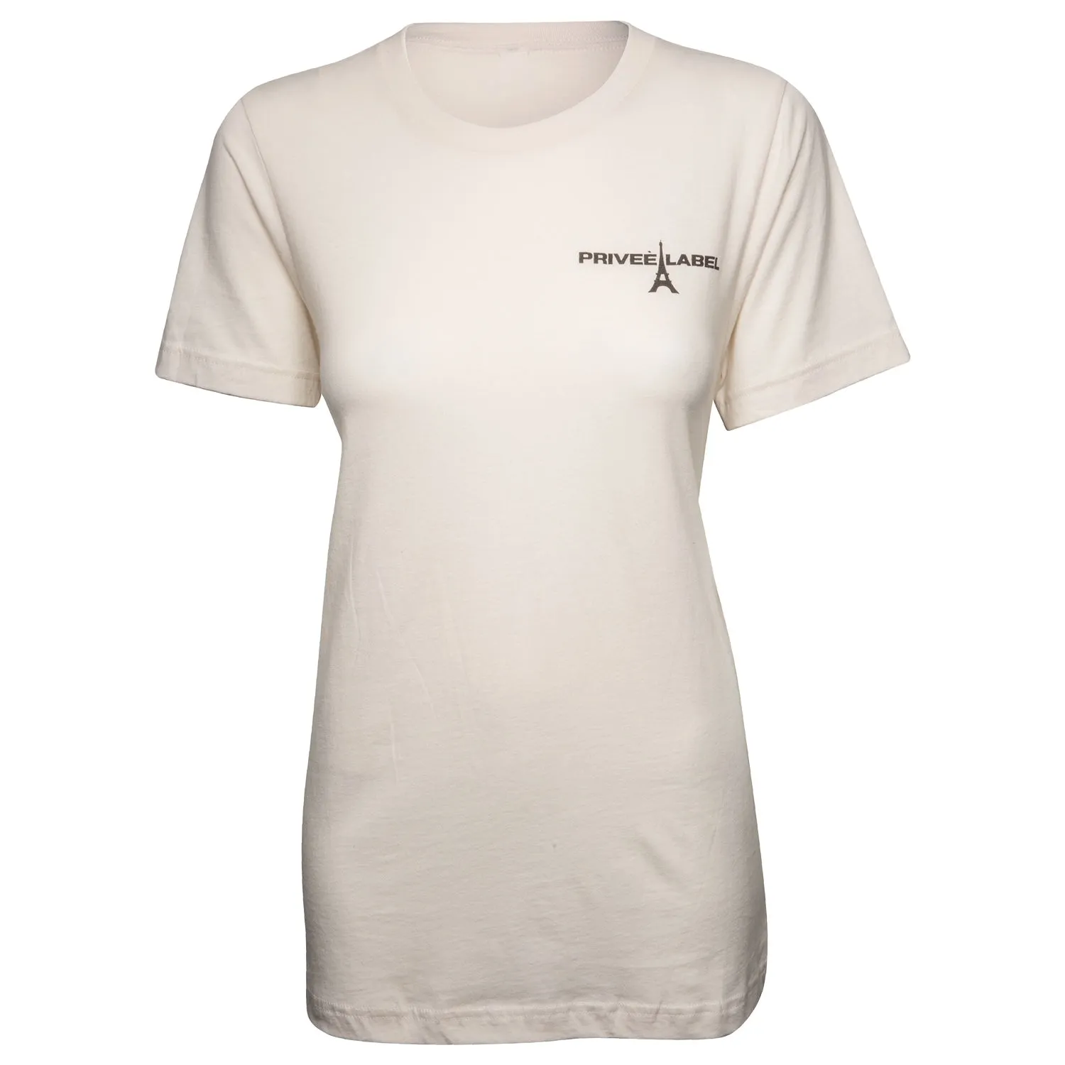 PRIVEE LABEL UNISEX  COLOR TEE -SOFT WHITE