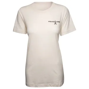 PRIVEE LABEL UNISEX  COLOR TEE -SOFT WHITE