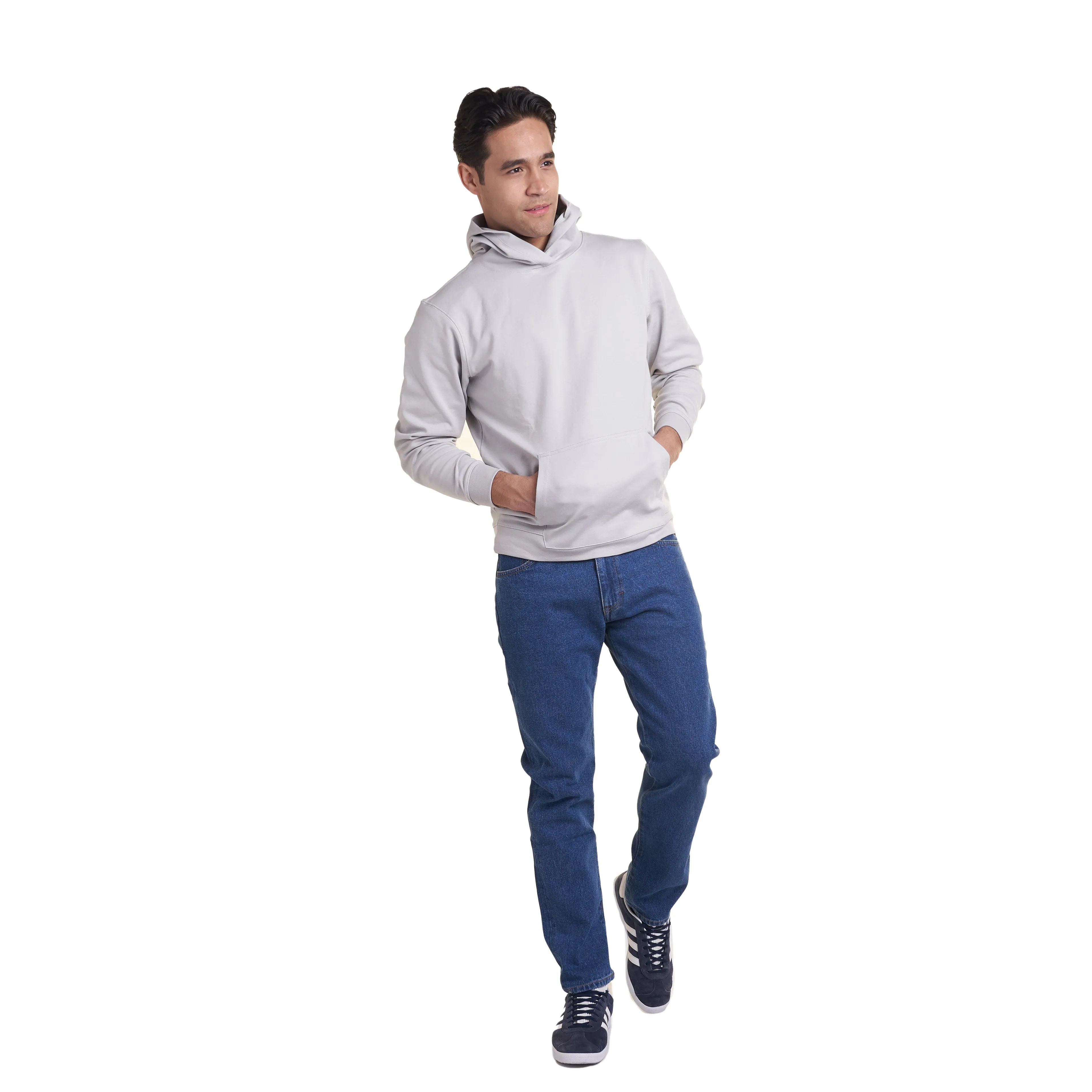 Pullover Hoodie - Washed Grey