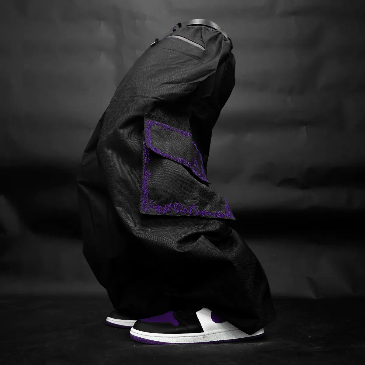 PURPLE ACCENT SNOWPANTS